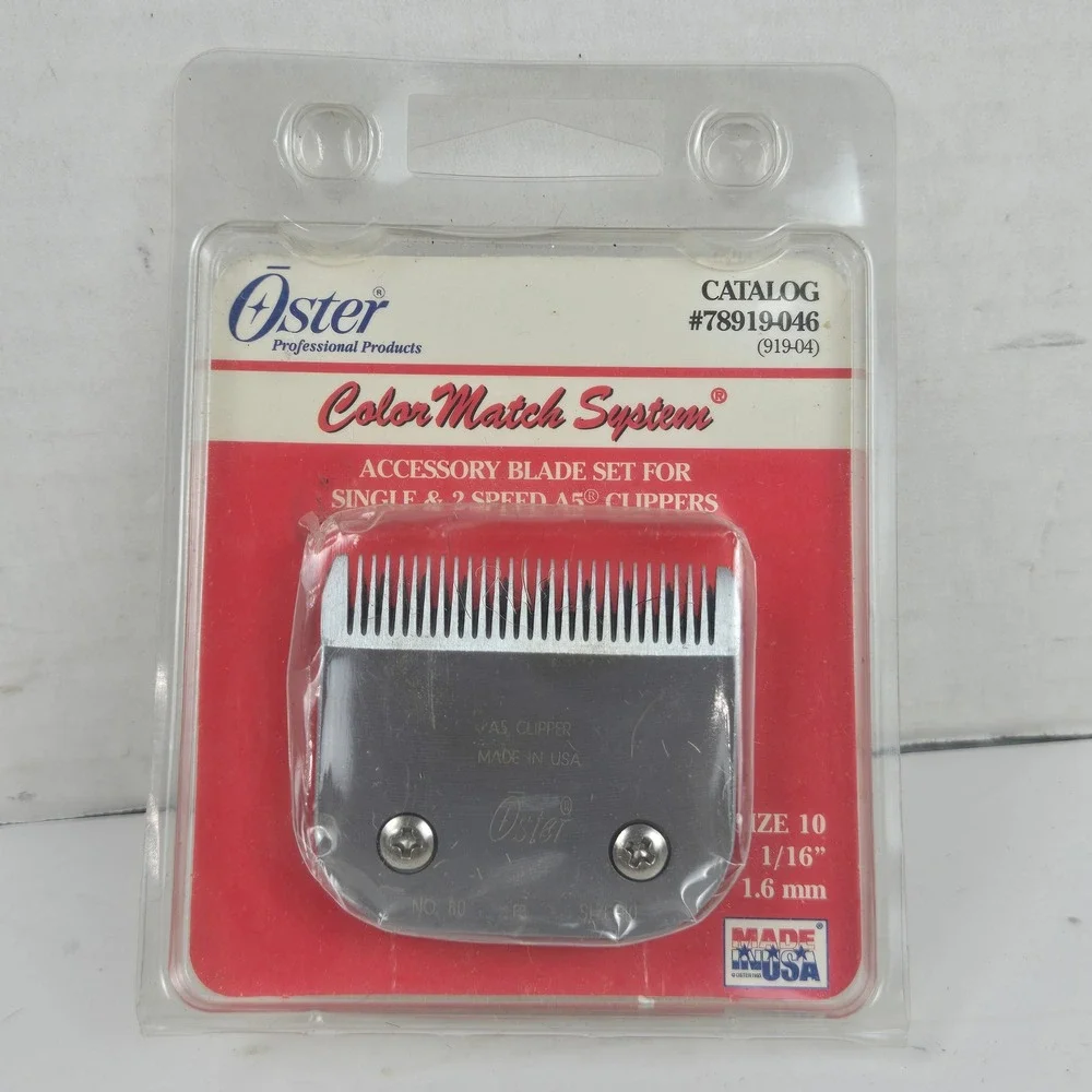 Vtg Oster Clipper Blade A5 Color Match System Size 10 1/16